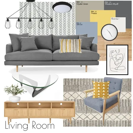Modern minimal lounge room Interior Design Mood Board by BRAVE SPACE interiors on Style Sourcebook