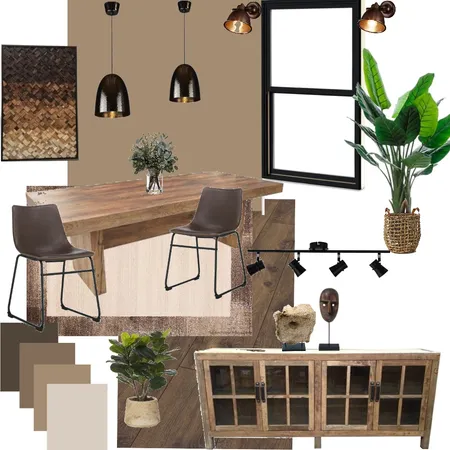 RUSTIC DINING ROOM Interior Design Mood Board by YANNII on Style Sourcebook