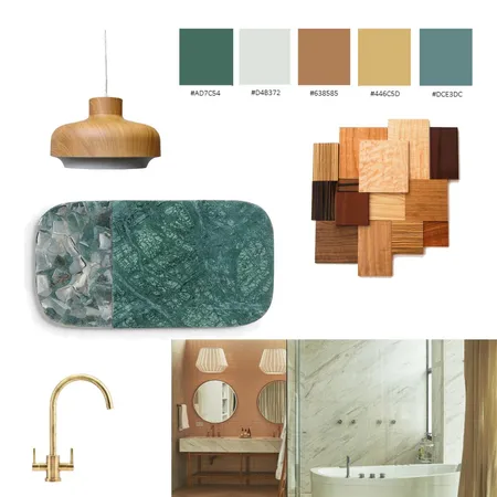 Mid Century Modern Bathroom Interior Design Mood Board by maggieklein on Style Sourcebook