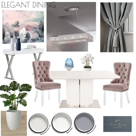 Elegant Dining Interior Design Mood Board by Interior Styling on Style Sourcebook