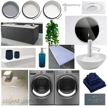 Luxury Bathroom/Laundry Room Interior Design Mood Board by Interior Styling on Style Sourcebook