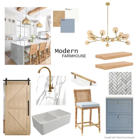 Modern Farmhouse Interior Design Mood Board by poppie@oharchitecture.com.au on Style Sourcebook