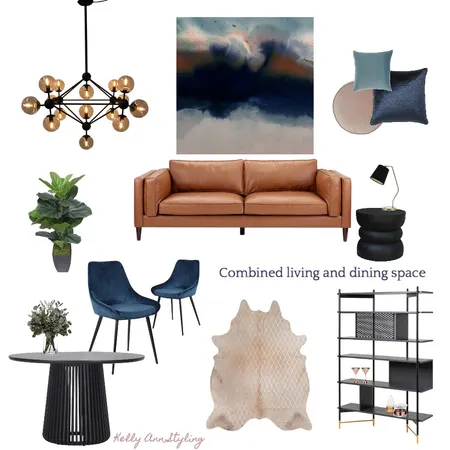 combined living and dining Interior Design Mood Board by Kelly on Style Sourcebook