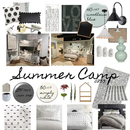 0833 Summer Camp Interior Design Mood Board by showroomdesigner2622 on Style Sourcebook