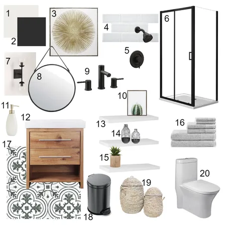 IDI Module 9 Bathroom Interior Design Mood Board by janiehachey on Style Sourcebook