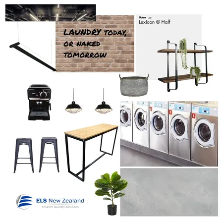 Industrial Laundromat Interior Design Mood Board by KerriJean on Style Sourcebook