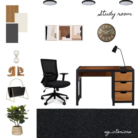 study room Interior Design Mood Board by sginteriors on Style Sourcebook