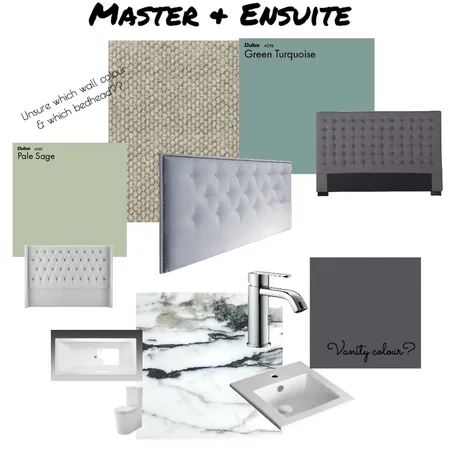 Master Bedroom & Ensuite Interior Design Mood Board by Little North Court on Style Sourcebook