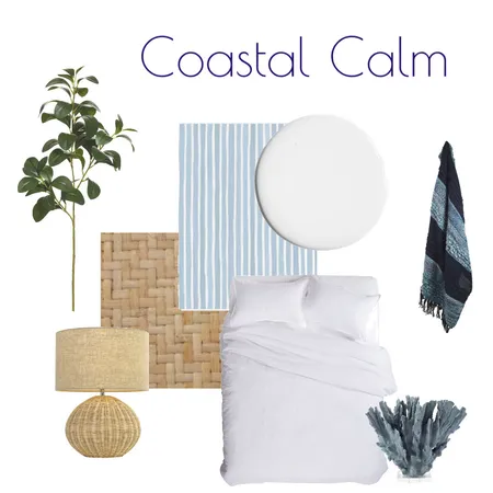 Coastal Calm Flat Lay Bedroom Interior Design Mood Board by Kohesive on Style Sourcebook