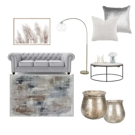Silver LivingRoom Interior Design Mood Board by LizaMazor on Style Sourcebook