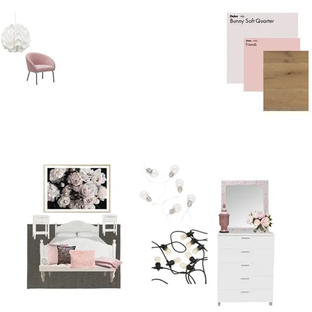 pink dark shabby sheek Interior Design Mood Board by DesignNess99 on Style Sourcebook