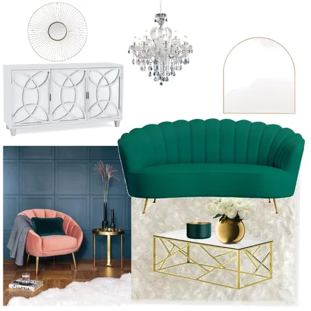 Hollywood Glam Interior Design Mood Board by Emily Morris on Style Sourcebook