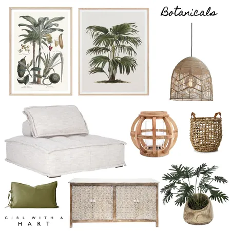 Botanicals Interior Design Mood Board by Girl with a Hart Interiors on Style Sourcebook