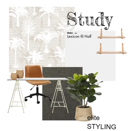 Study Neutrals Interior Design Mood Board by Elite Styling on Style Sourcebook