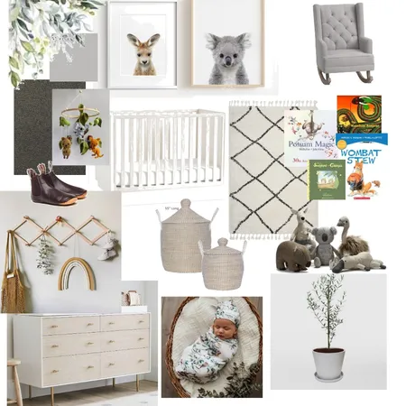 Modern Australiana Nursery Design Interior Design Mood Board by She Boss Living on Style Sourcebook