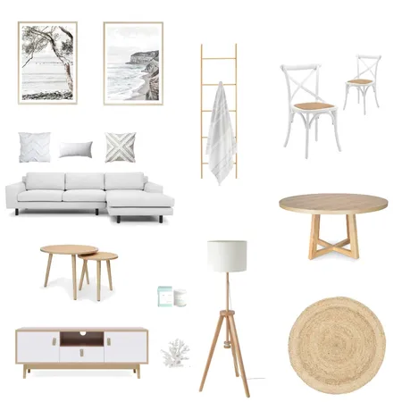 Coastal Living Area Interior Design Mood Board by Lucy's Home Interiors on Style Sourcebook