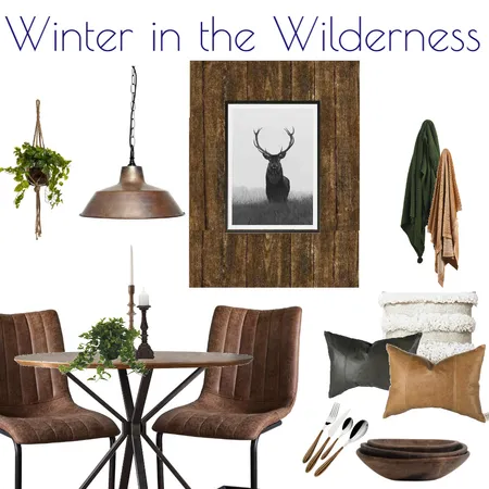Winter Wilderness Dining Interior Design Mood Board by Kohesive on Style Sourcebook