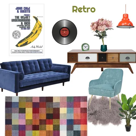 Retro Interior Design Mood Board by Rita Wong on Style Sourcebook