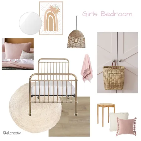 Girls bedroom Interior Design Mood Board by el.creativ on Style Sourcebook