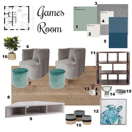Games Room Interior Design Mood Board by jasmine1808 on Style Sourcebook