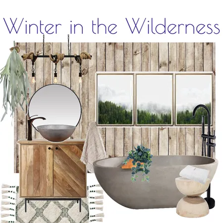 Winter Wilderness Bathroom Interior Design Mood Board by Kohesive on Style Sourcebook