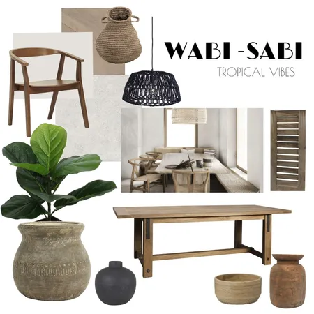 Wabi-Sabi_Tropical Vibes_v3 Interior Design Mood Board by CamilaStyle on Style Sourcebook