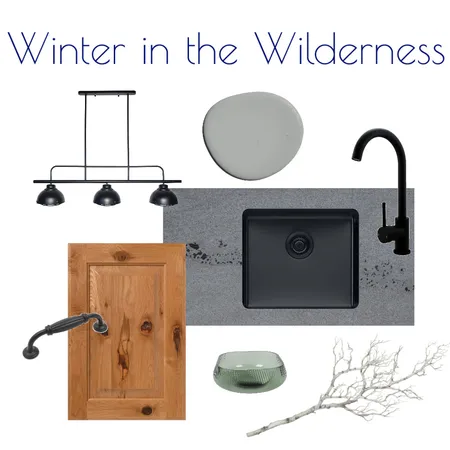 Winter Wilderness Kitchen Flatlay Interior Design Mood Board by Kohesive on Style Sourcebook