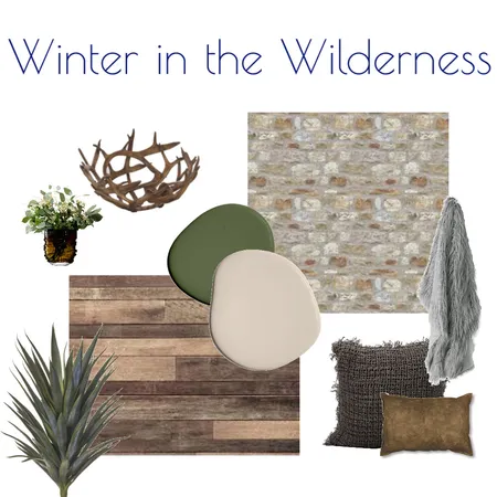 Winter Wilderness Flatlay Living Interior Design Mood Board by Kohesive on Style Sourcebook
