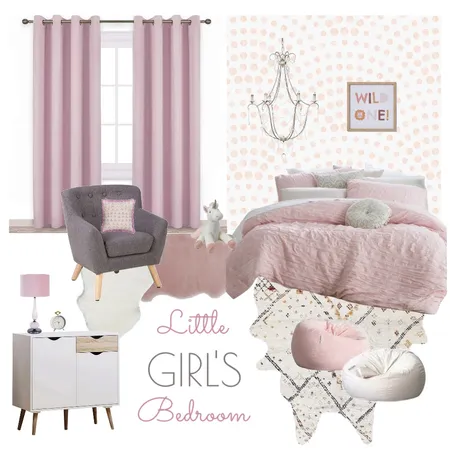 Little Girl's Bedroom Interior Design Mood Board by Cailey & Co. Interior Styling on Style Sourcebook