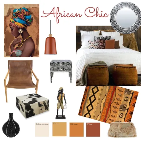 African Chic Interior Design Mood Board by TSwanson on Style Sourcebook