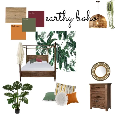 Earthy boho Interior Design Mood Board by Foxdesigns on Style Sourcebook