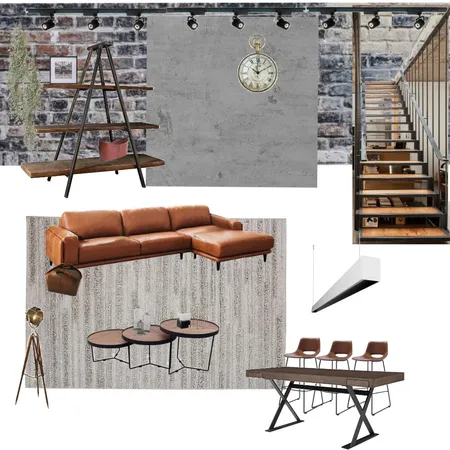 industrial Interior Design Mood Board by Yujin Lee on Style Sourcebook