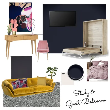 Mod 9 Study and Guest Bedroom Interior Design Mood Board by lloyd_carley on Style Sourcebook