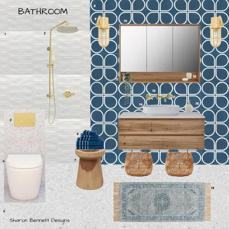 Bathroom Interior Design Mood Board by Sharon Bennett Designs on Style Sourcebook