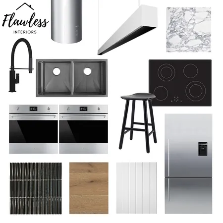 Modern Streamline Kitchen Moodboard Interior Design Mood Board by Flawless Interiors Melbourne on Style Sourcebook