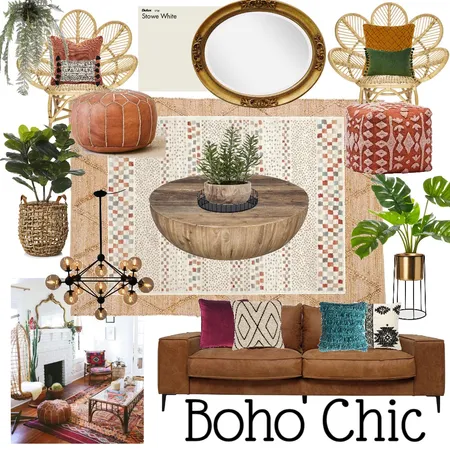 Boho Chic Interior Design Mood Board by ericahayes on Style Sourcebook