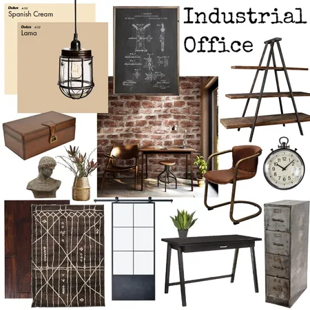 Industrial Office Interior Design Mood Board by ashley.ferguson5 on Style Sourcebook