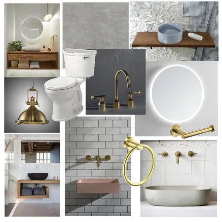 Industrial Toilets x3 Interior Design Mood Board by katiestepheninteriors on Style Sourcebook