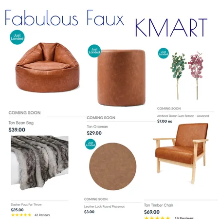 KMART Faux Interior Design Mood Board by Kohesive on Style Sourcebook