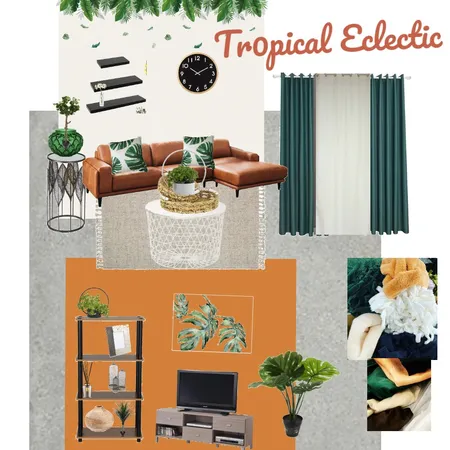 Tropical Eclectic living room Interior Design Mood Board by ANED on Style Sourcebook