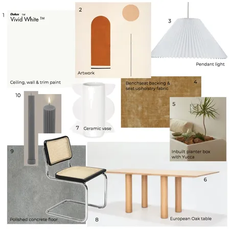 Dining area Interior Design Mood Board by donslavenc on Style Sourcebook