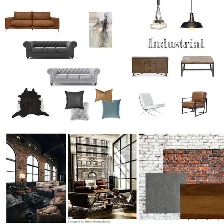 Industrial final Interior Design Mood Board by MichelleL on Style Sourcebook