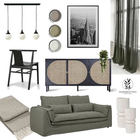 Contemporary olive Interior Design Mood Board by Oleander & Finch Interiors on Style Sourcebook