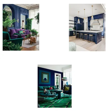 Module 6 -Analogous Dark colours Interior Design Mood Board by Naomi.S on Style Sourcebook