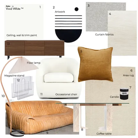 living area Interior Design Mood Board by donslavenc on Style Sourcebook