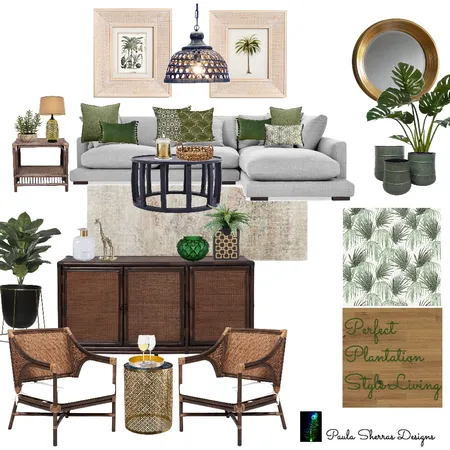 Plantation Style Living Interior Design Mood Board by Paula Sherras Designs on Style Sourcebook
