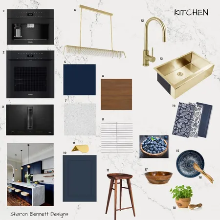 Kitchen Interior Design Mood Board by Sharon Bennett Designs on Style Sourcebook
