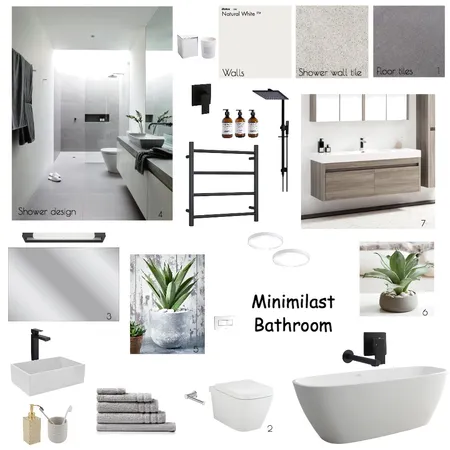 Minimalist Bathroom Interior Design Mood Board by mikaylarose on Style Sourcebook