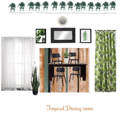 Tropical Dining room Interior Design Mood Board by ANED on Style Sourcebook