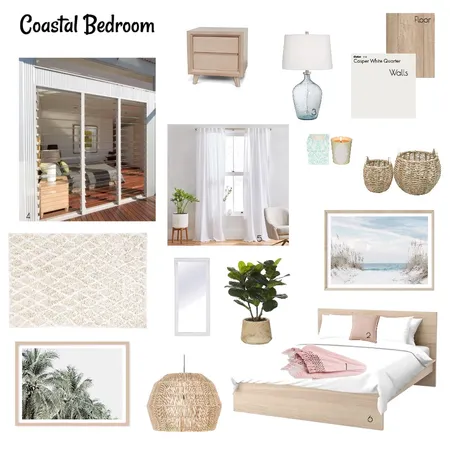 Coastal Bedroom Interior Design Mood Board by mikaylarose on Style Sourcebook